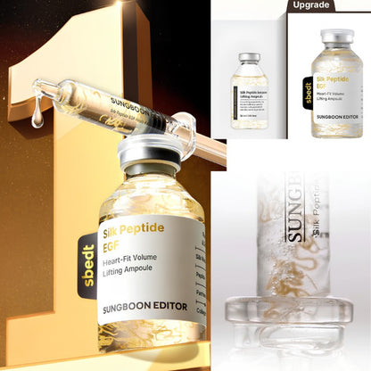 SUNGBOON EDITOR Silk Peptide EGF Heart Fit Volume Lifting Ampoule 40ml*2ea Set 3items (winnie the pooh) delivery : after 12 july, preorder