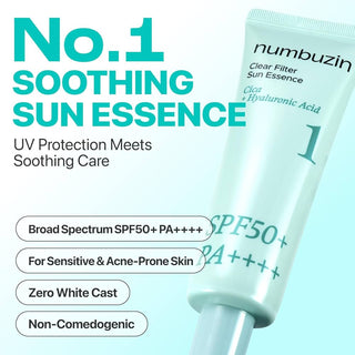 numbuzin No.1 Sunscreen | Clear Filter Sun Essence