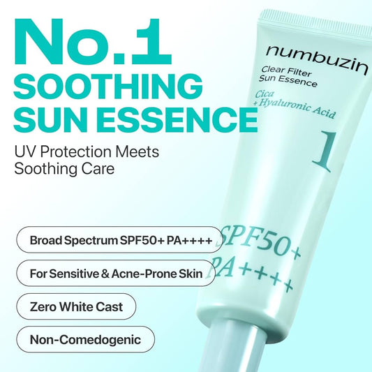 numbuzin No.1 Sunscreen | Clear Filter Sun Essence