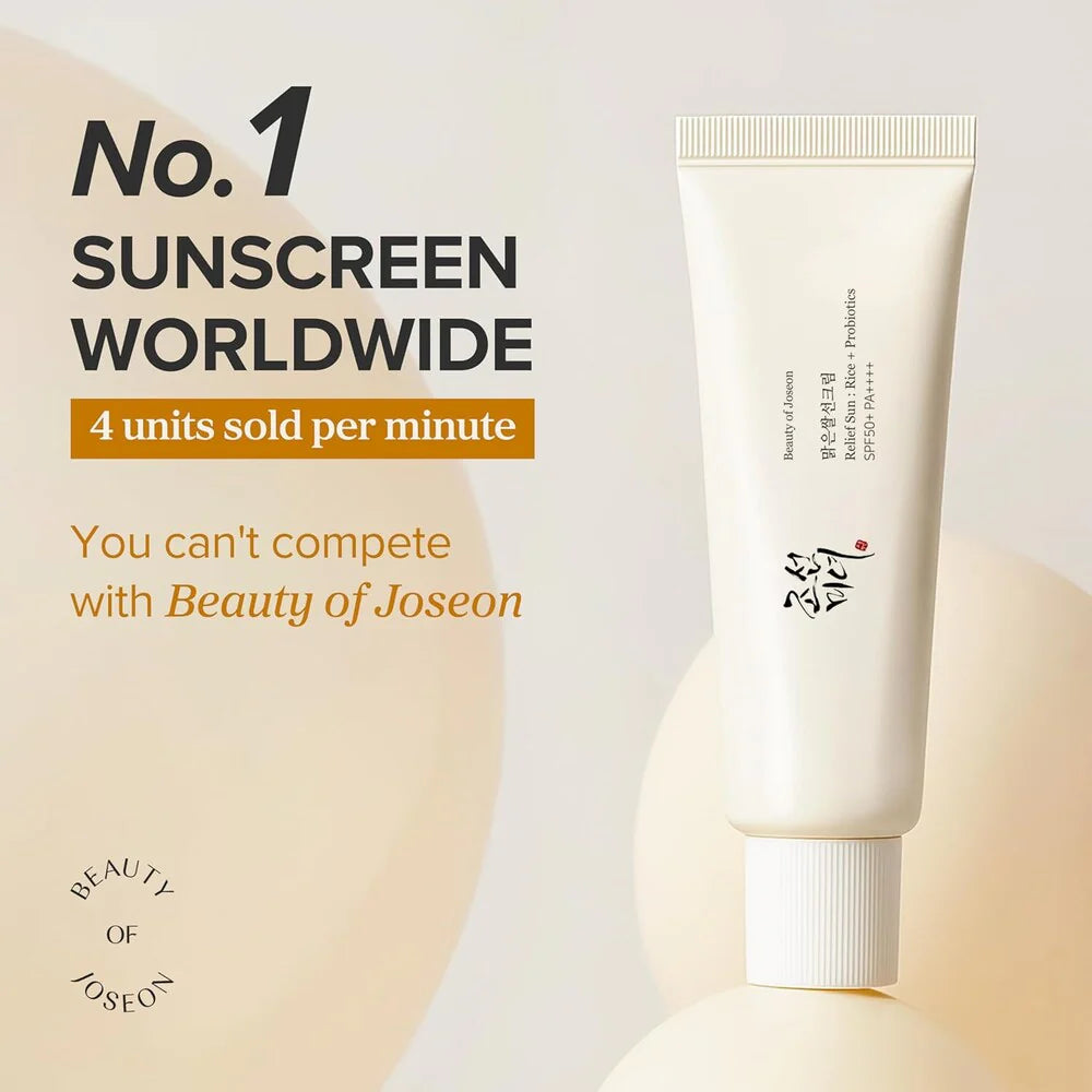 Beauty of Joseon Relief Sun : Rice + Probiotics Sunscreen SPF50+ PA++++ 50ml