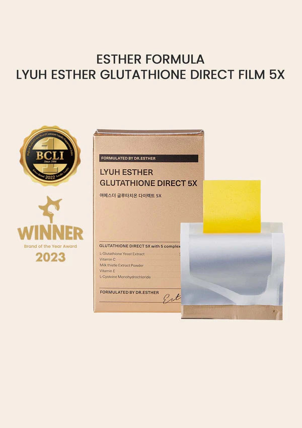 ESTHER FORMULA - HALAL GLUTATHIONE DIRECT FILM 5X 9.75G - 30 SHEETS