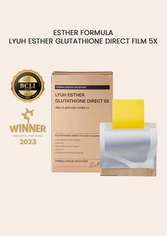 ESTHER FORMULA - HALAL GLUTATHIONE DIRECT FILM 5X 9.75G - 30 SHEETS