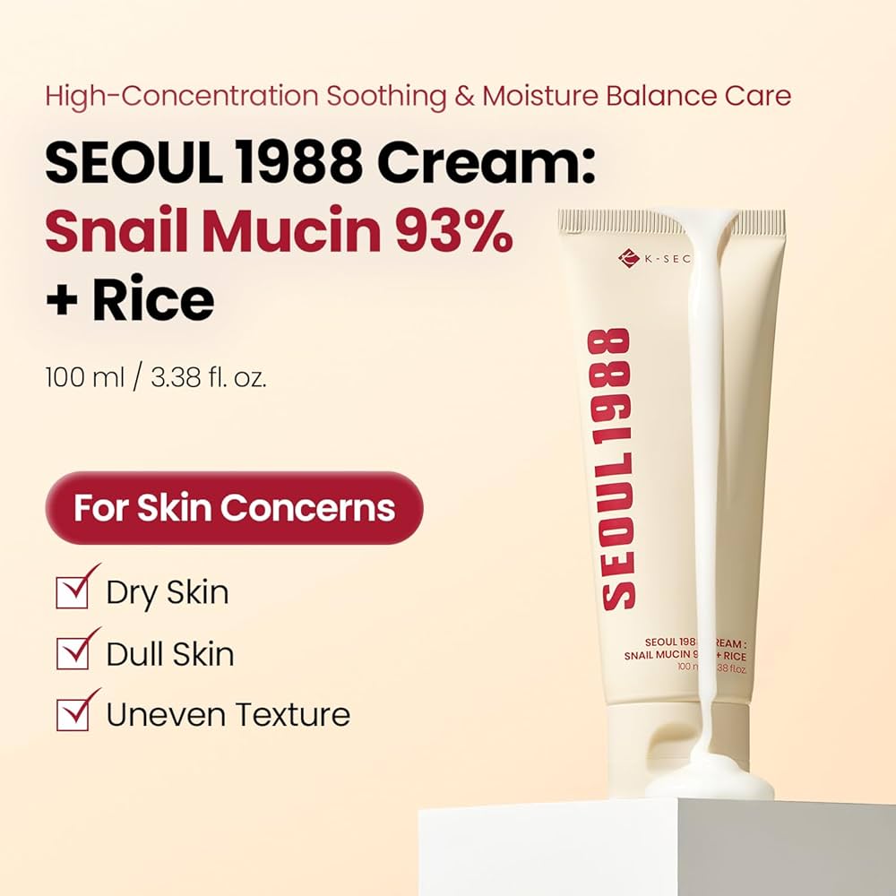 K-SECRET SEOUL 1988 Snail Mucin 93% Cream 100 ml