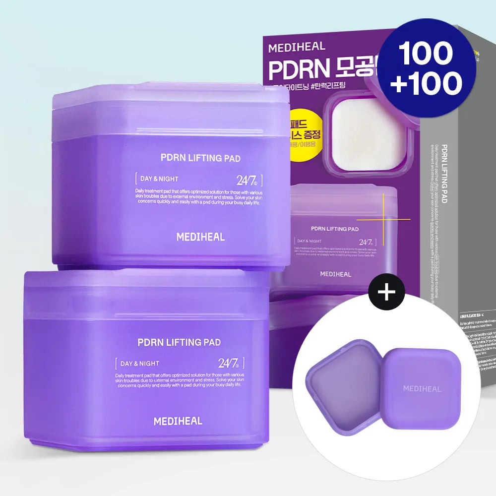 MEDIHEAL PDRN Lifting Pad 100P Double Pack (+Portable Case) olive young set