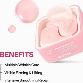 MEDIHEAL Retinol Collagen Capsule Eye Patches (60 Count) (without box from olive young set)
