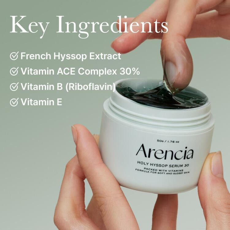ARENCIA HOLY HYSSOP SERUM 30 - 50G Olive young set