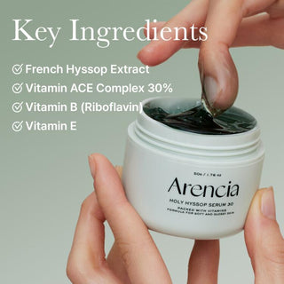 ARENCIA HOLY HYSSOP SERUM 30 - 50G Olive young set
