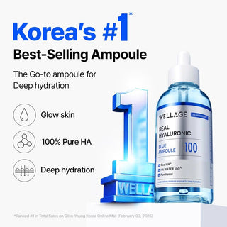 Wellage Real Hyaluronic Blue Ampoule