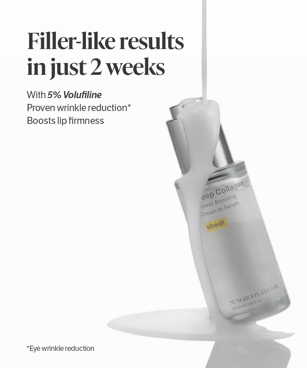 Sungboon editor Deep Collagen Cream In Serum (volufiline 5%) 
PREORDER (2 weeks)
