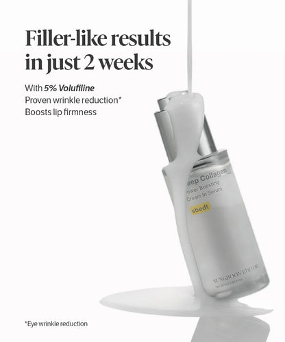 Sungboon editor Deep Collagen Cream In Serum (volufiline 5%) 
PREORDER (2 weeks)