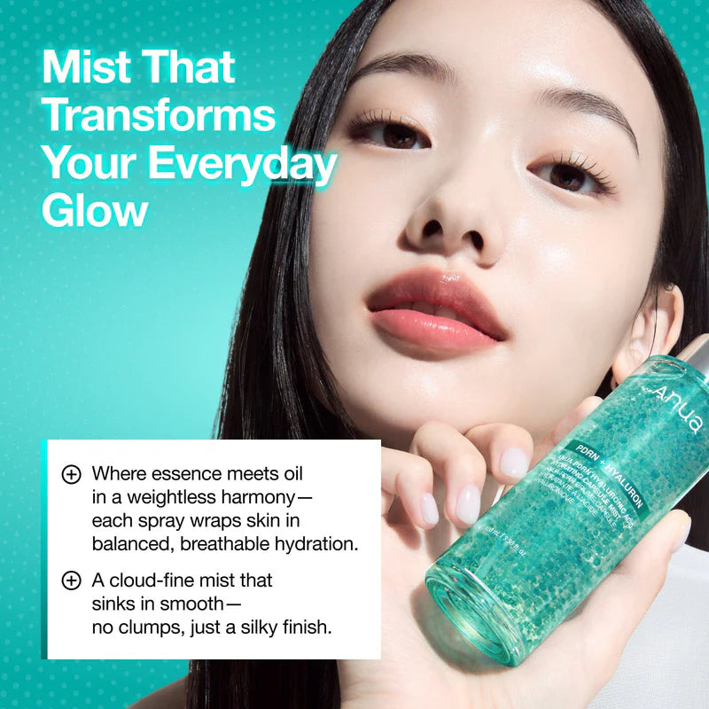 ANUA PDRN HYALURONIC ACID HYDRATING CAPSULE MIST 100ML (without box) (from olive young set of 2)