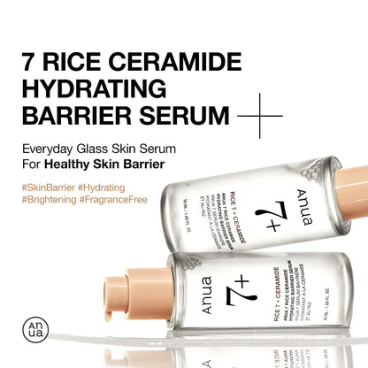 ANUA 7+ RICE CERAMIDE HYDRATING BARRIER SERUM 50ML