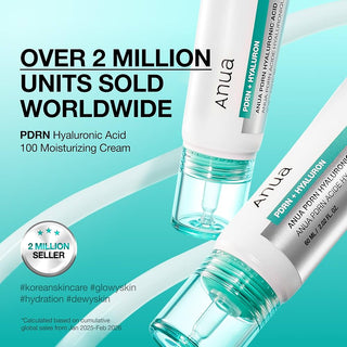 Anua PDRN Hyaluronic Acid 100 Moisturizing Cream 60ml*2ea set (OLIVE YOUNG)