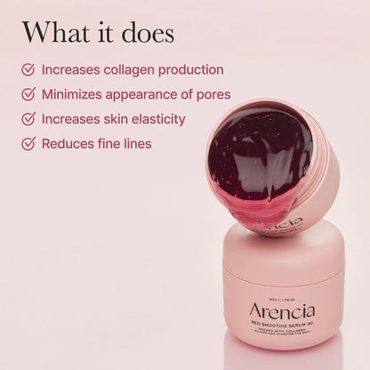 ARENCIA FRESH RED SMOOTHIE SERUM 30 - 50G +20 g (olive young set)