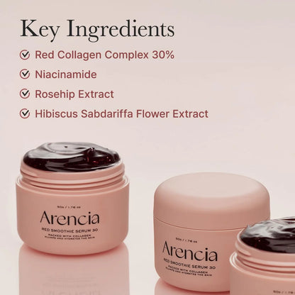 ARENCIA FRESH RED SMOOTHIE SERUM 30 - 50G +20 g (olive young set)