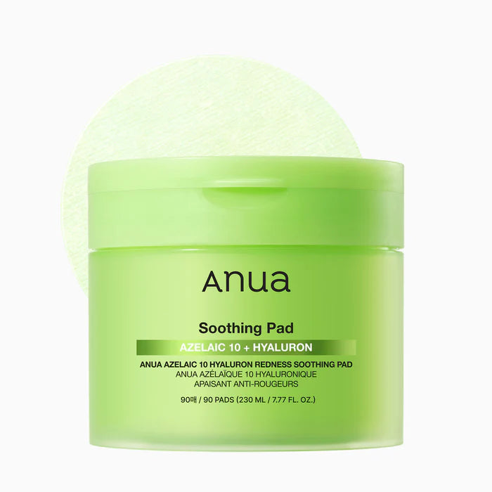 ANUA AZELAIC 10 HYALURON REDNESS SOOTHING 90 PAD