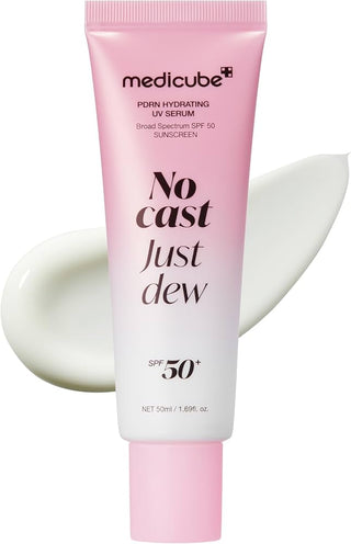 medicube Sunscreen No Cast Just Dew PDRN Hydrating UV Sun Serum, SPF 50 50 ml