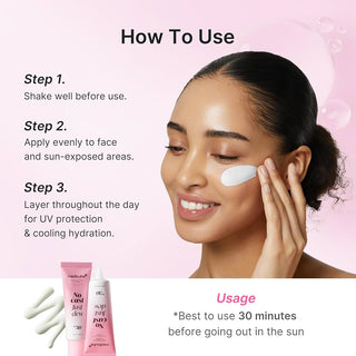 medicube Sunscreen No Cast Just Dew PDRN Hydrating UV Sun Serum, SPF 50 50 ml