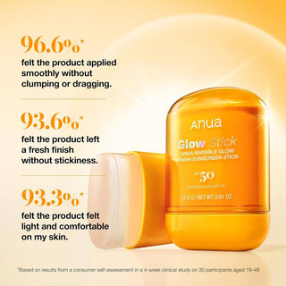 Anua Invisible Glow Sun Stick, SPF 50 17.5 g