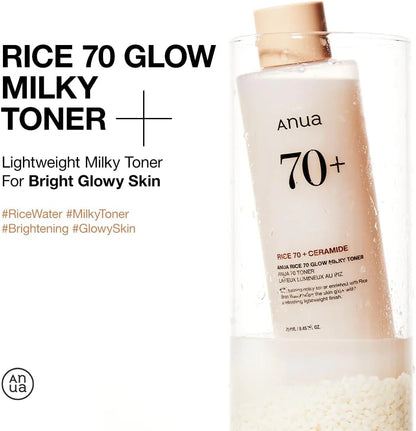 ANUA RICE 70 GLOW MILKY TONER 250 ml