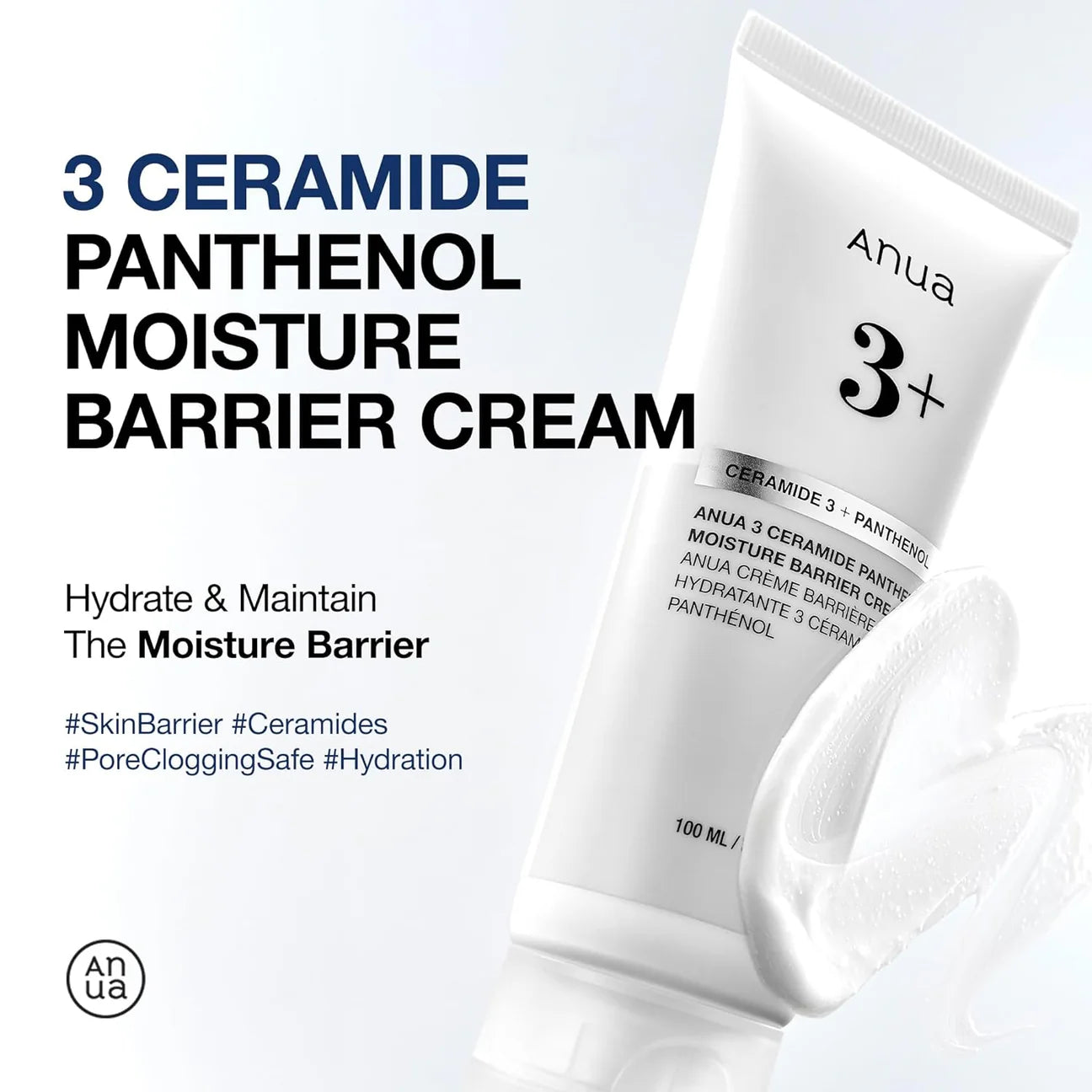 ANUA 3 CERAMIDE PANTHENOL MOISTURE BARRIER CREAM - 100ML