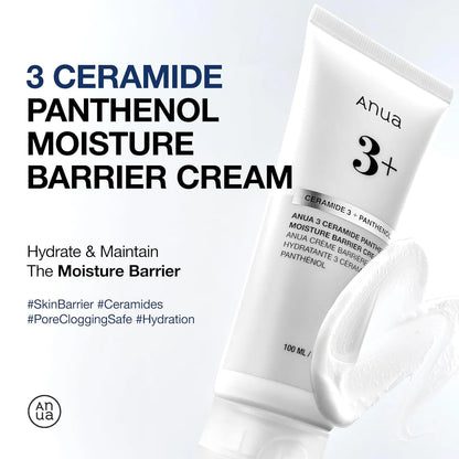 ANUA 3 CERAMIDE PANTHENOL MOISTURE BARRIER CREAM - 100ML