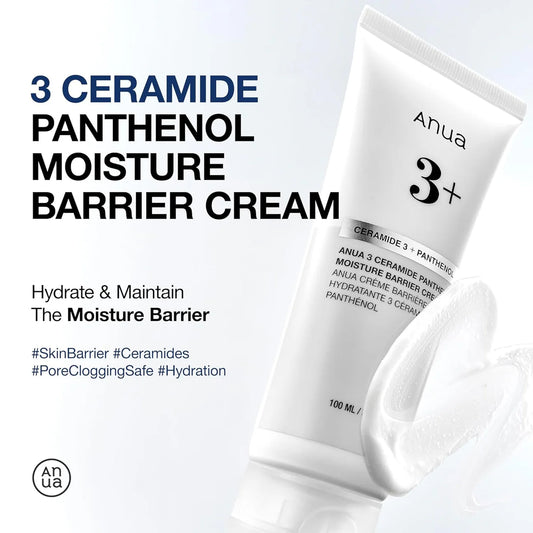 ANUA 3 CERAMIDE PANTHENOL MOISTURE BARRIER CREAM - 100ML