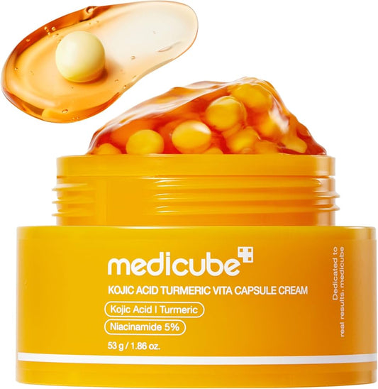medicube Capsule Cream with Kojic Acid & Turmeric for Uneven Skin Tone 53g