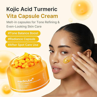 medicube Capsule Cream with Kojic Acid & Turmeric for Uneven Skin Tone 53g