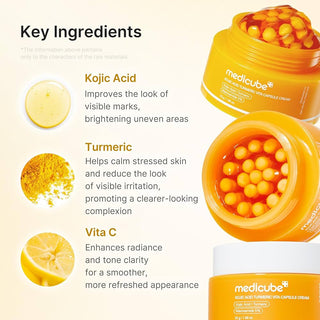 medicube Capsule Cream with Kojic Acid & Turmeric for Uneven Skin Tone 53g