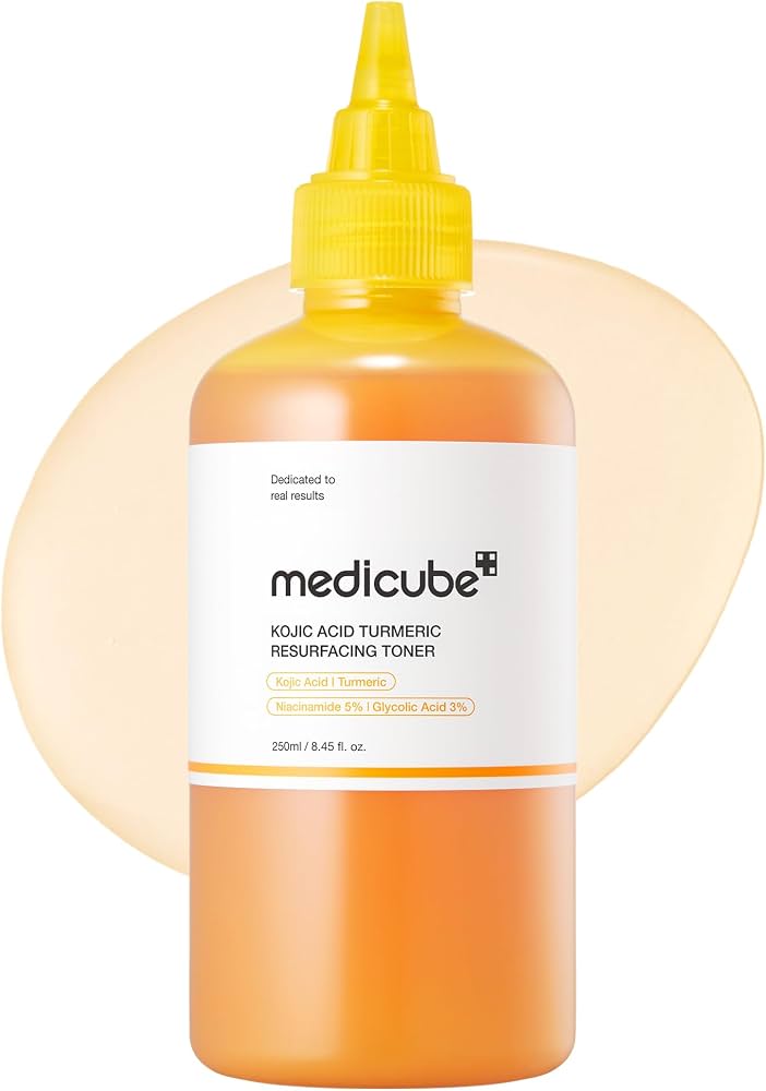 medicube Kojic Acid Turmeric Smoothing Toner for Face & Body 250 ml