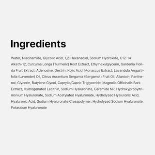 medicube Kojic Acid Turmeric Smoothing Toner for Face & Body 250 ml