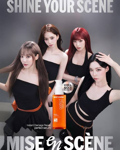 Mise-en-scene Original Serum Limited Set (80ml*2+30ml+Hair Brush) instant damage repair