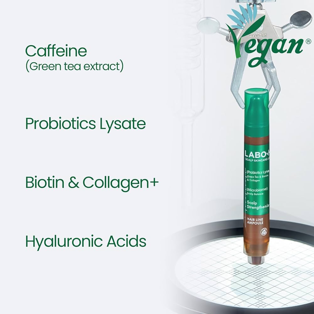 LABO-H Scalp Strengthening Clinic Hairline Ampoule 15ml Double Pack (+Shampoo 50ml)￼ Olive young hair loss set