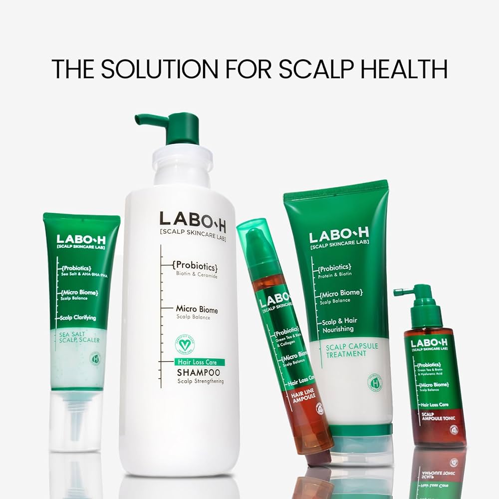 LABO-H Scalp Strengthening Clinic Hairline Ampoule 15ml Double Pack (+Shampoo 50ml)￼ Olive young hair loss set