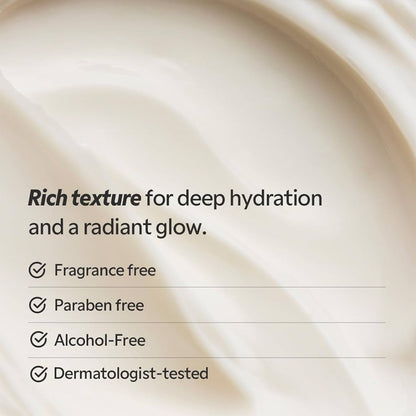 TIRTIR Natural Ceramide Cream | Deep moisturizer for Glass Skin, Polyglutamic acid, Centella Asiatica Extract, Skin barrier, Lightweight, Mild, Nature derived ingredients, Dry skin, Korean skincare (50ml)