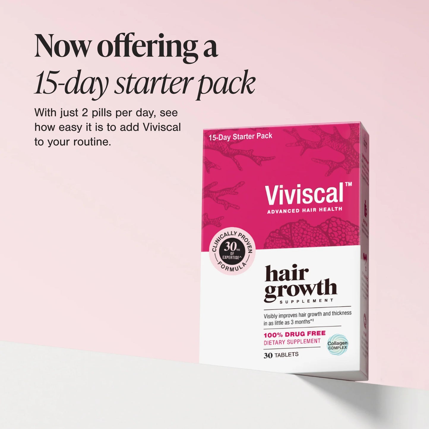 Viviscal Maximum Strength Hair Supplements for Thicker and Fuller Hair Women 30 tablets (pack of 2) uSA version