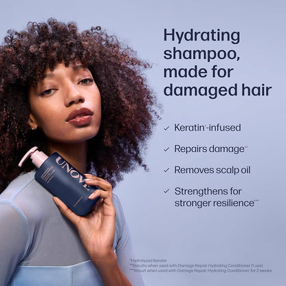 UNOVE Deep Damage Repair Shampoo 500 ml (biggest size) SLS FREE with the perfume sent