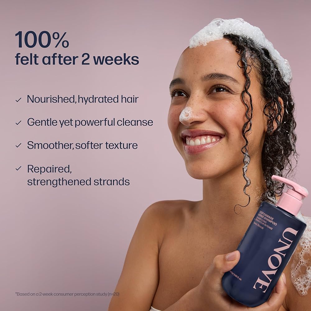 UNOVE Deep Damage Repair Shampoo 500 ml (biggest size) SLS FREE with the perfume sent
