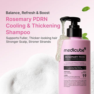 medicube Rosemary PDRN Clarifying Thickening Shampoo, 13.52 fl.oz 400 ml