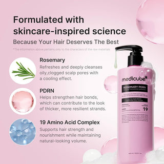 medicube Rosemary PDRN Clarifying Thickening Shampoo, 13.52 fl.oz 400 ml
