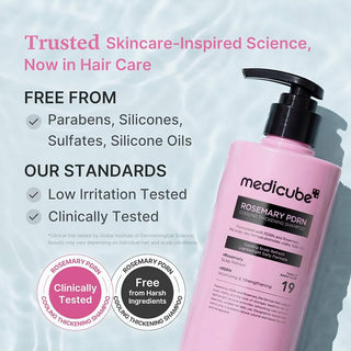 medicube Rosemary PDRN Clarifying Thickening Shampoo, 13.52 fl.oz 400 ml