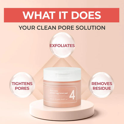 NUMBUZIN, NO.4 PORE ZERO PEELED EGG TONER 70 PADS