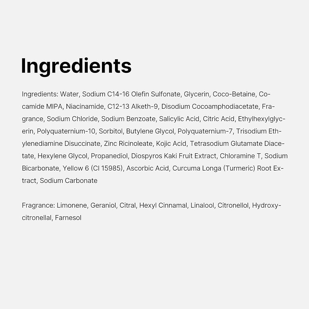 medicube Kojic Acid Turmeric Brightening Body Wash | Gentle Shower Gel for Uneven Skin | Niacinamide, Vitamin C, AHA/BHA | Deep Cleansing, Hydrating Formula | Easy and Effective, 13.52 fl.oz (400 ml)