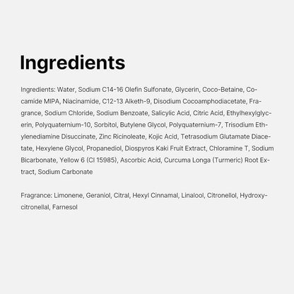medicube Kojic Acid Turmeric Brightening Body Wash | Gentle Shower Gel for Uneven Skin | Niacinamide, Vitamin C, AHA/BHA | Deep Cleansing, Hydrating Formula | Easy and Effective, 13.52 fl.oz (400 ml)