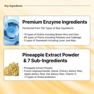BB LAB Pineapple Enzyme Supplement, Natural Digestive Enzymes (30 sticks)