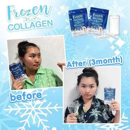 Frozen Collagen gluta 2 in 1 whitening x10 tablets (60 capsules)