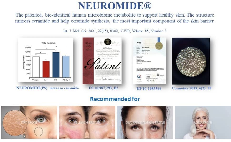 CURECODE Soothing Relief Gel with Neuromide, encourages ceramide, Microbiome Science soothes sensitive & dry skin, strengthen repair skin barrier (80ml)