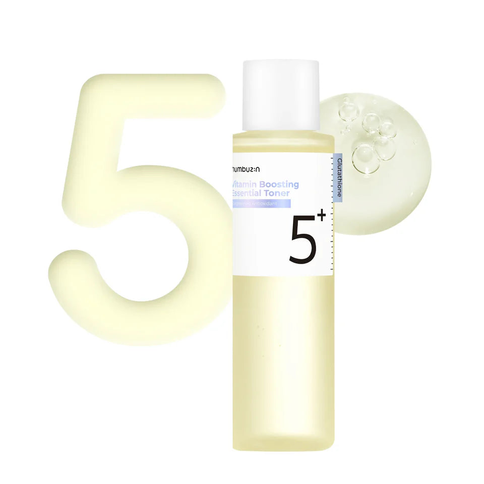 Numbuzin No.5 Glutathione Vitamin Boosting Essential Toner 200ml Expiry 6 - 2028