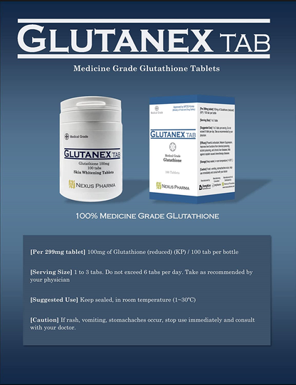 Glutanex Whitening Tablets 100 tablets